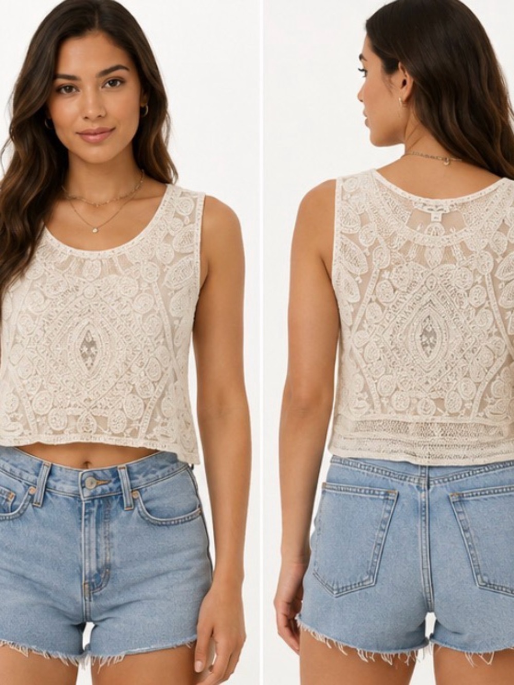 ultra pink
LACE CROP TOP NEW XL Feminine • Boho Romantic